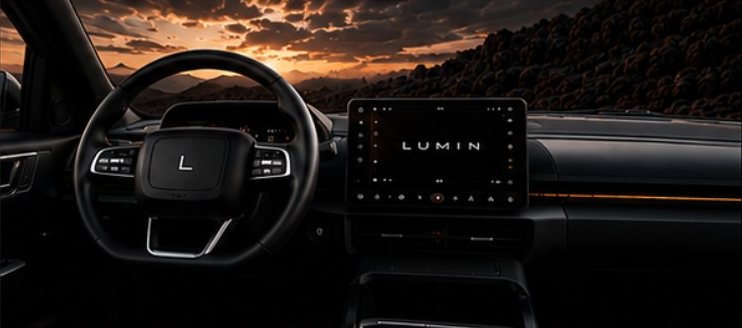 Lumin Ridge cockpit and center display