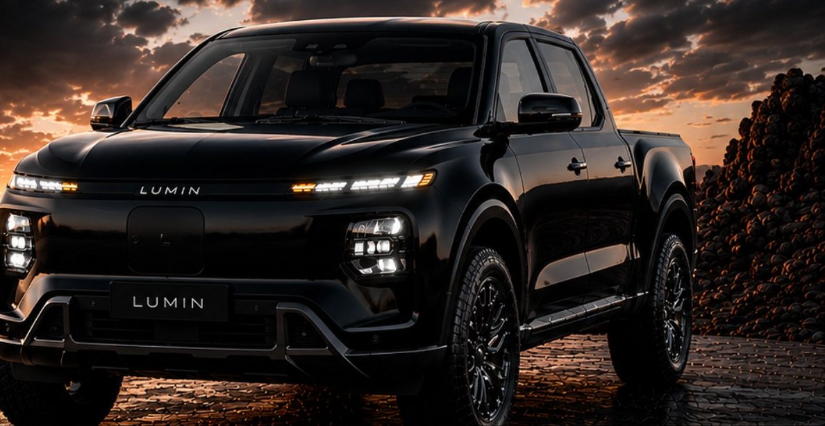 Lumin Ridge electric pickup at sunset